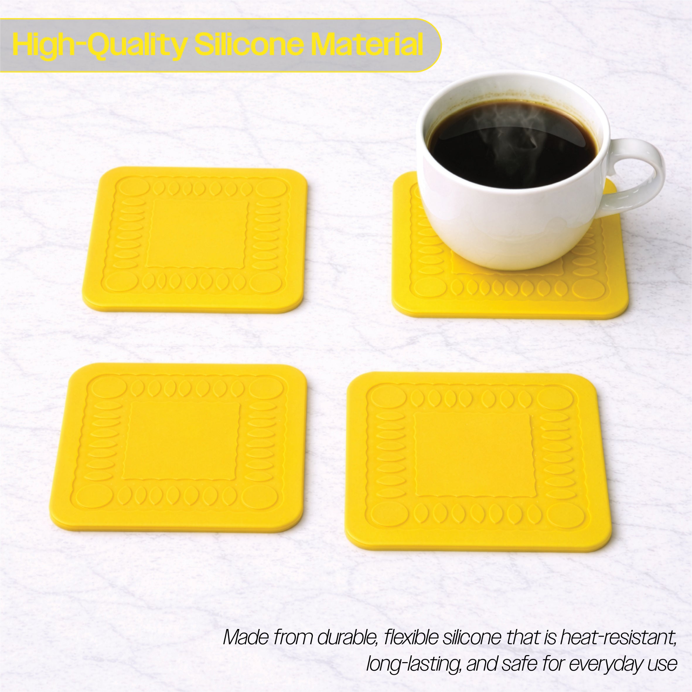 Non Slip Silicone Coaster - VM990BY