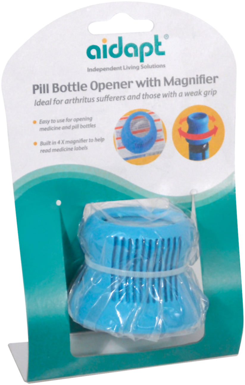 Pill Bottle Opener with Magnifier - VM993AM
