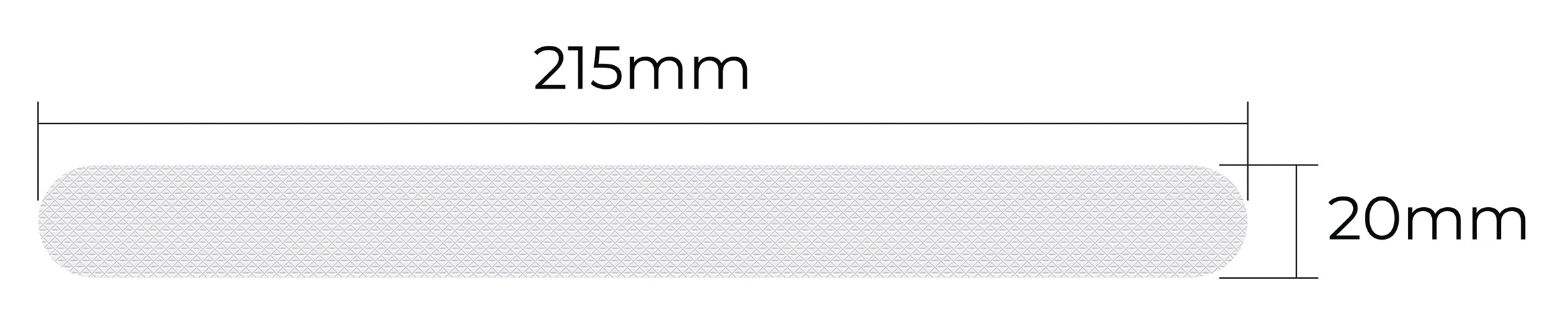 Non-Slip Safety Strips White 20pcs - VM995BA