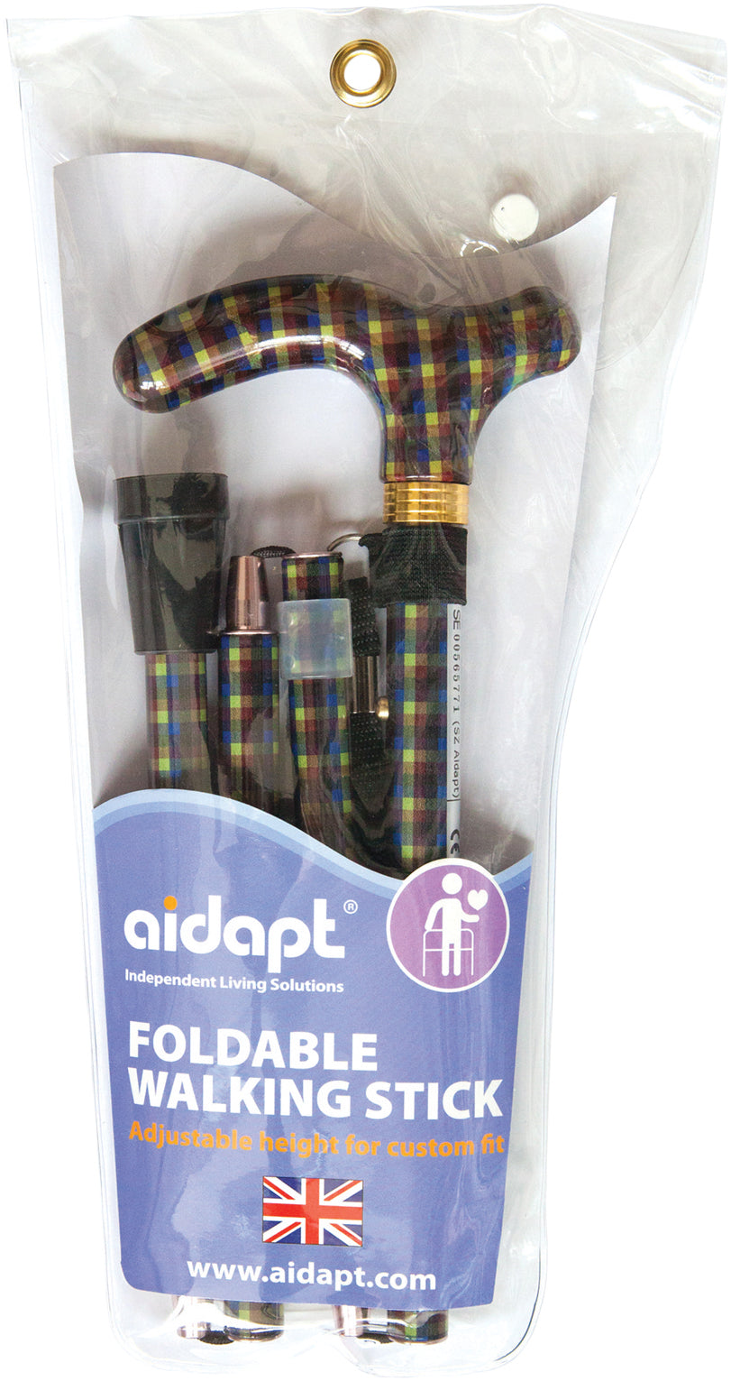 Deluxe Folding Walking Cane - VP155TS