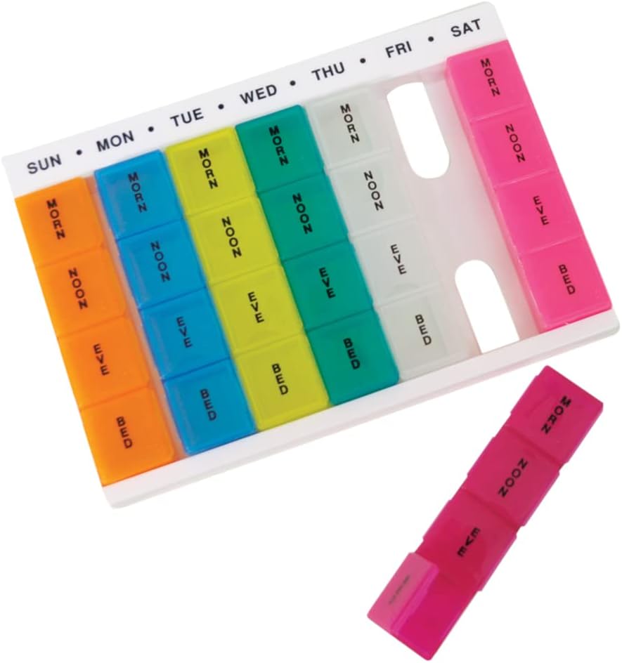 Colourful Week Day Multi Pill Dispenser - VM931AD