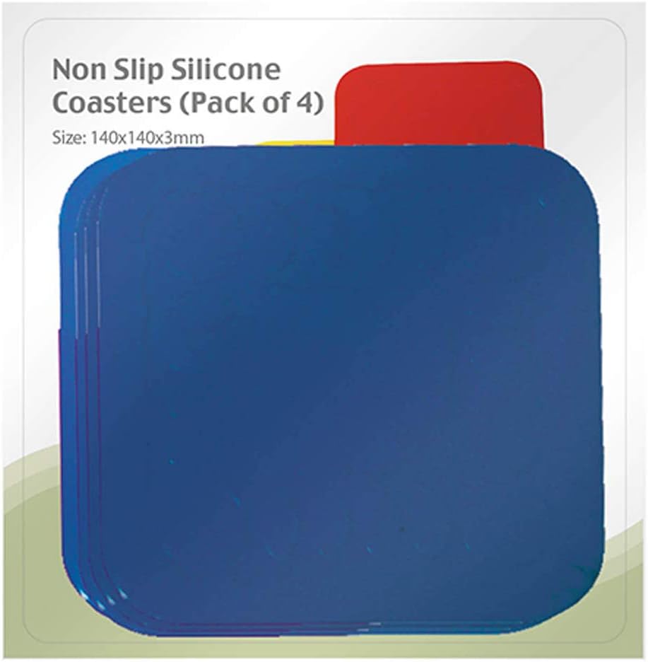 Aidapt Blue Non-Slip Heatproof Extra Large Coaster Mat 14 x 14cm - VM990BB
