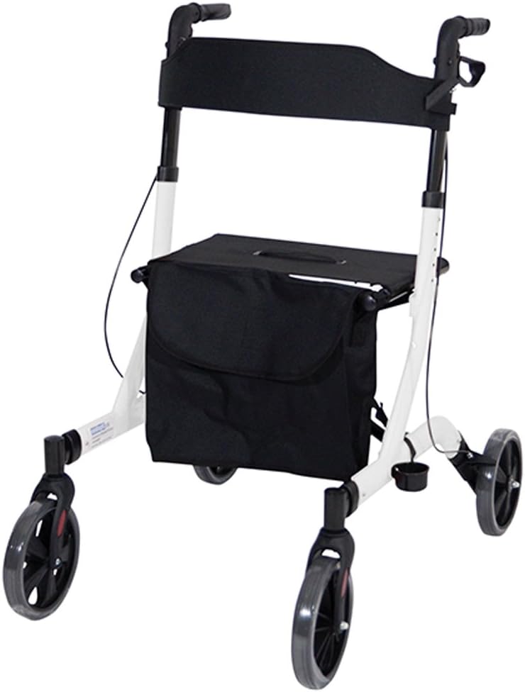Deluxe Ultra Lightweight Folding 4 Wheeled Rollator