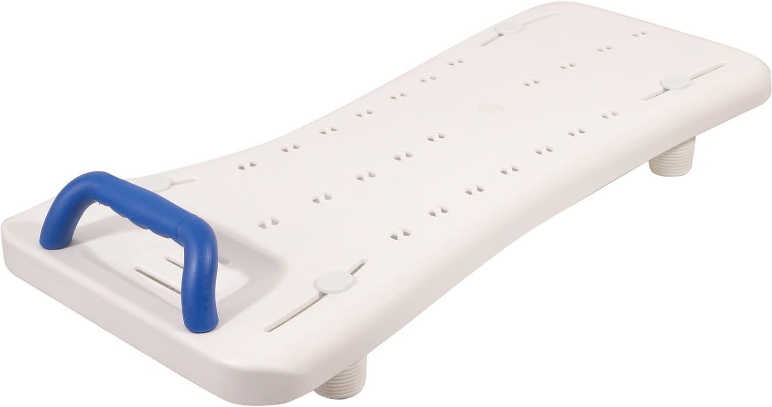 Aidapt White Adjustable Bath Transfer Board With Handle 463-680mm - VR110