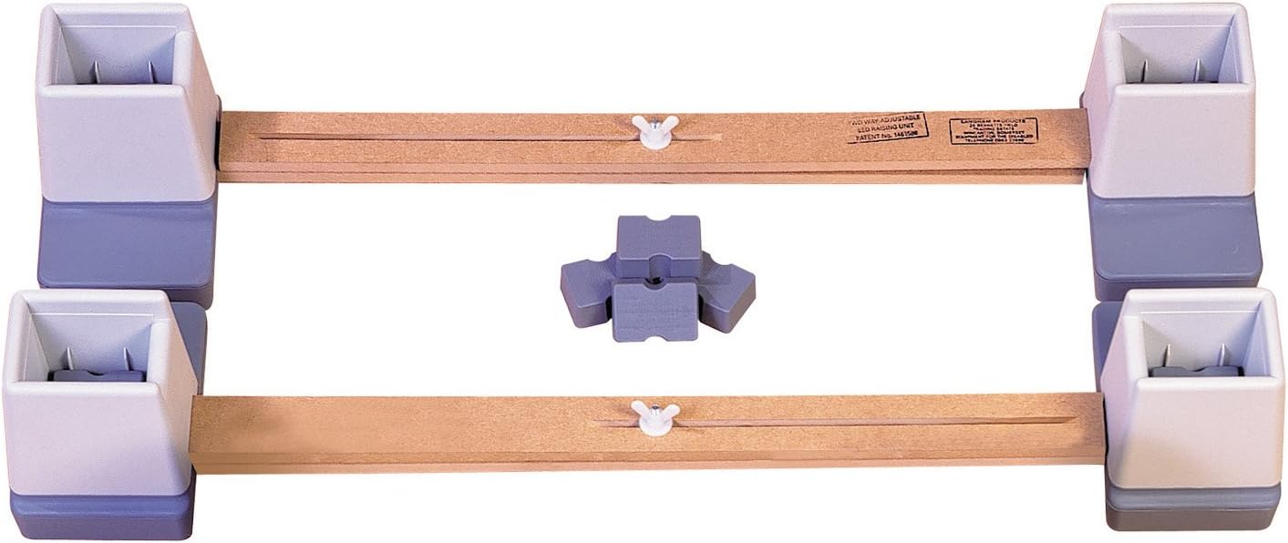 Adjustable Height and Width Linked Bed Raiser - VG824D