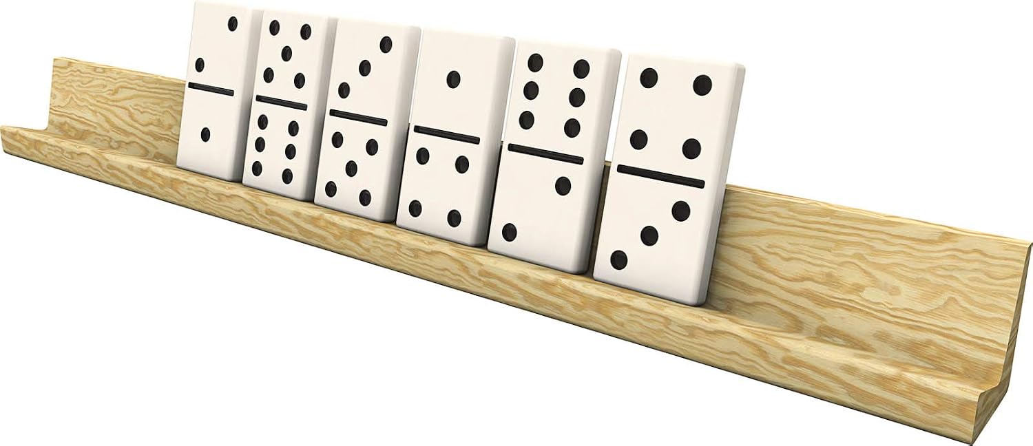 Aidapt Wooden Domino Racks Trays 33cm Set of 4 - VM705D