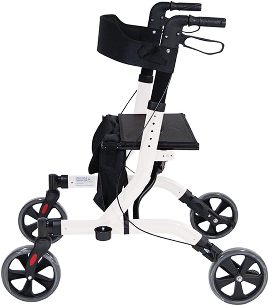 Deluxe Ultra Lightweight Folding 4 Wheeled Rollator