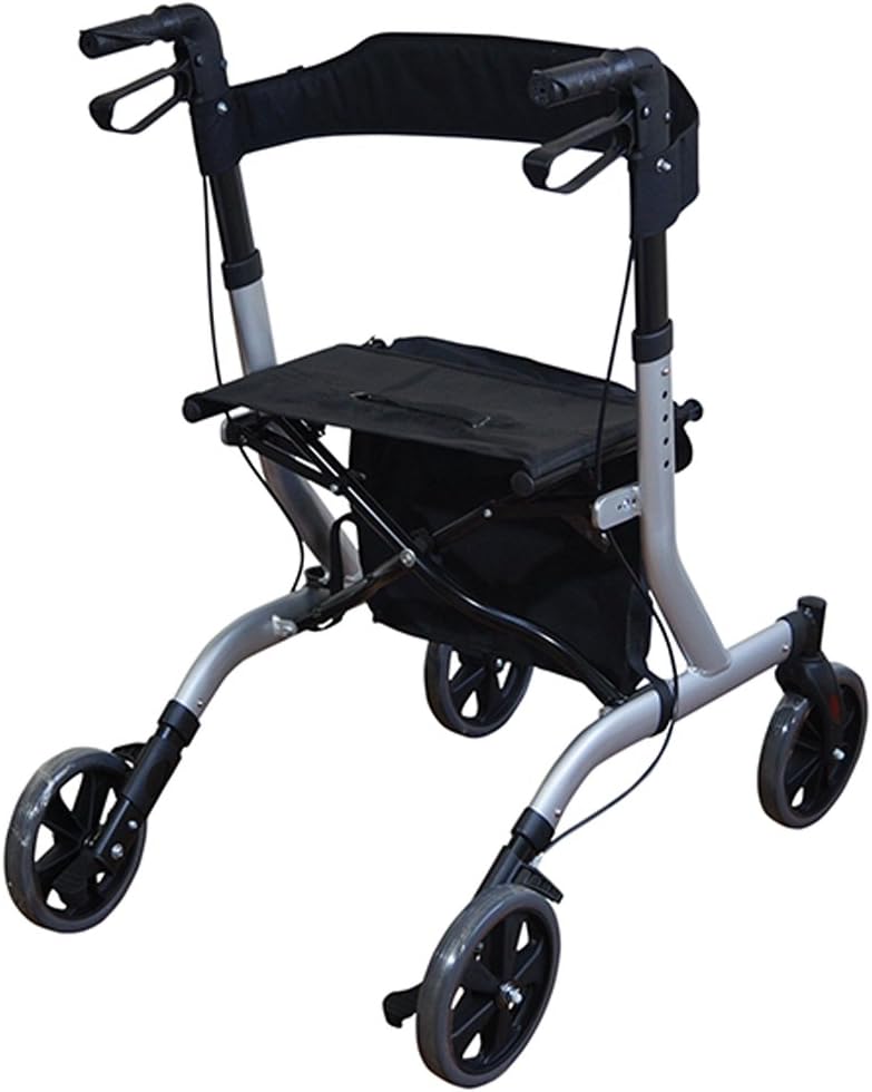 Deluxe Ultra Lightweight Folding 4 Wheeled Rollator