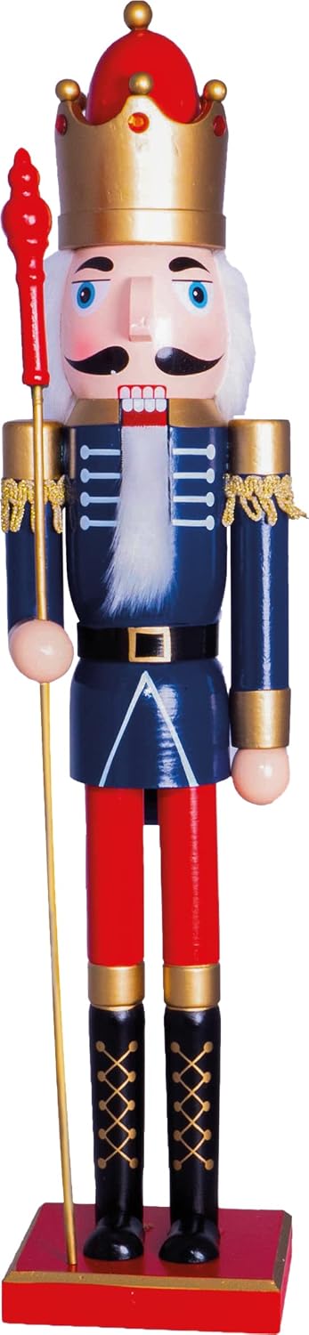 St Helens Home & Garden Nutcracker With Staff Christmas Decoration 60cm - GH982B