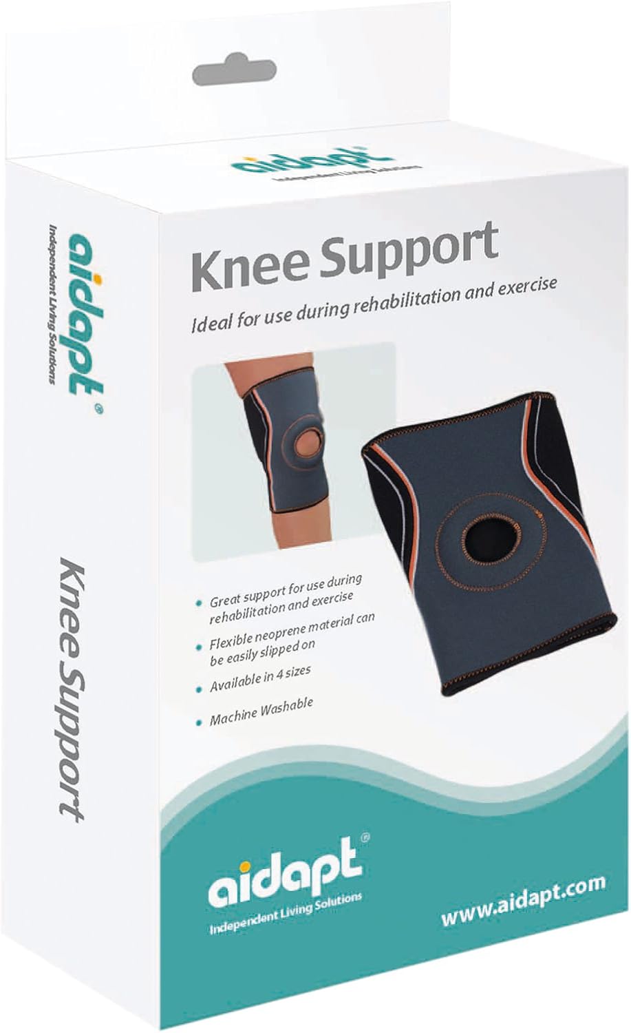 Aidapt Large Elasticated Compression Knee Support Sleeve - VW313XL