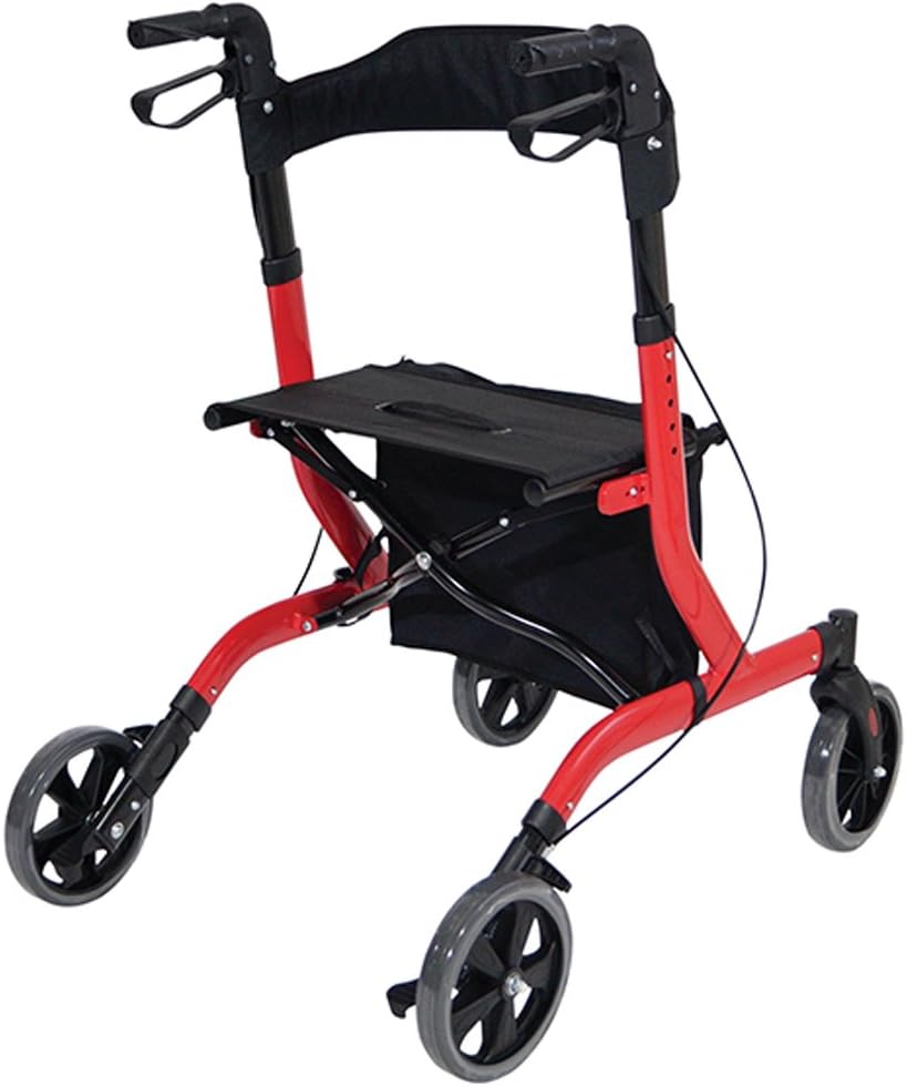 Deluxe Ultra Lightweight Folding 4 Wheeled Rollator