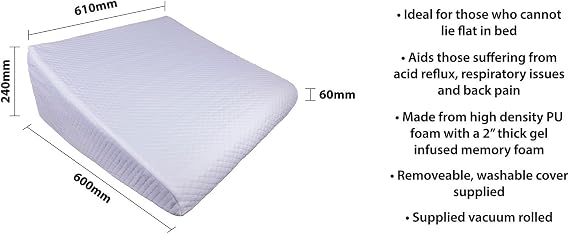 Bed Wedge Pillow with Cooling Gel Layer - VG884C