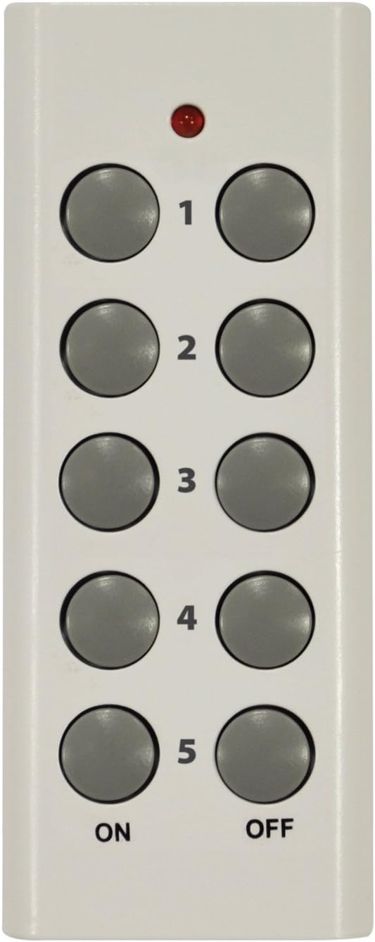 Eagle 5 Way Remote Control Mains Socket Set - E304AD