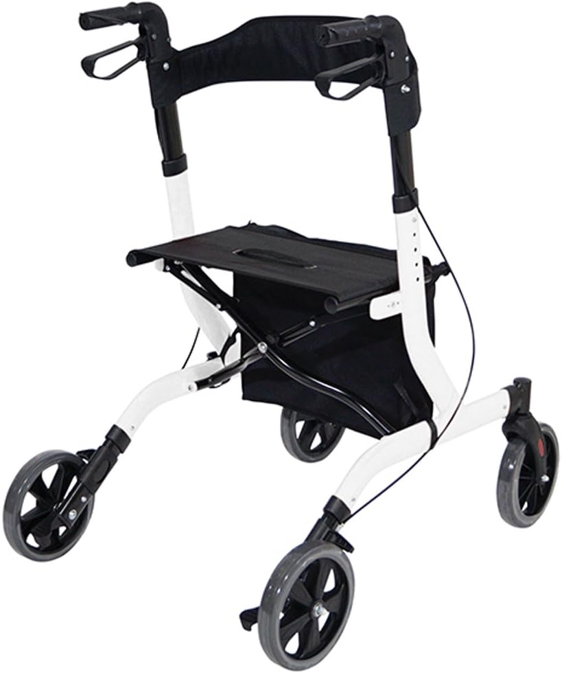 Deluxe Ultra Lightweight Folding 4 Wheeled Rollator