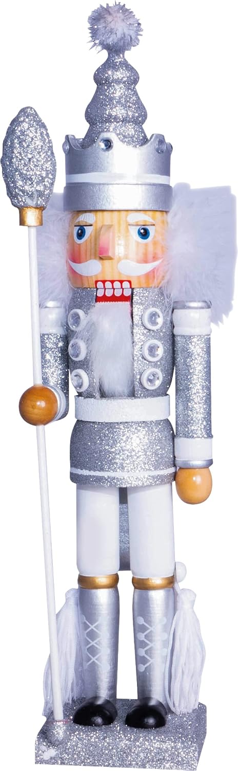 St Helens Home & Garden Nutcracker with Staff Christmas Decoration 40cm - GH981A