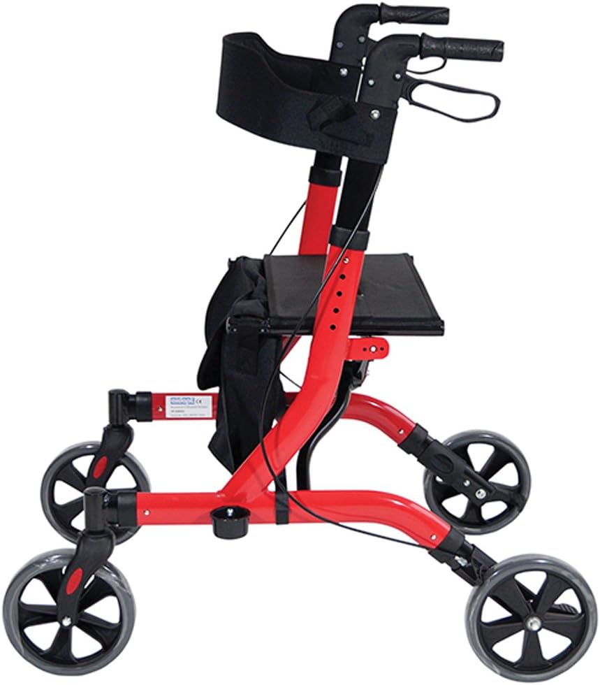 Deluxe Ultra Lightweight Folding 4 Wheeled Rollator