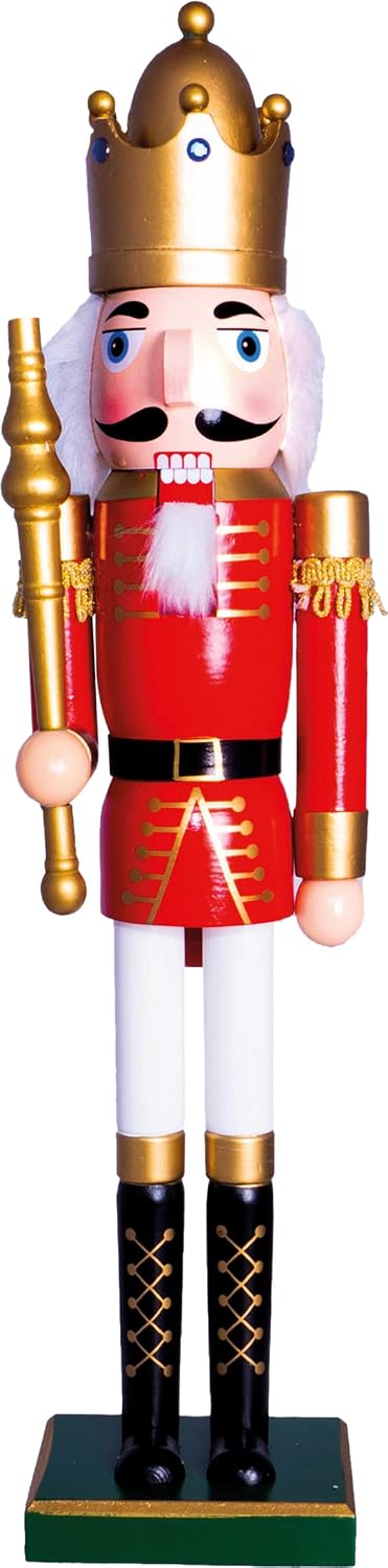 St Helens Home & Garden Nutcracker With Sceptre Christmas Decoration 60cm - GH982C
