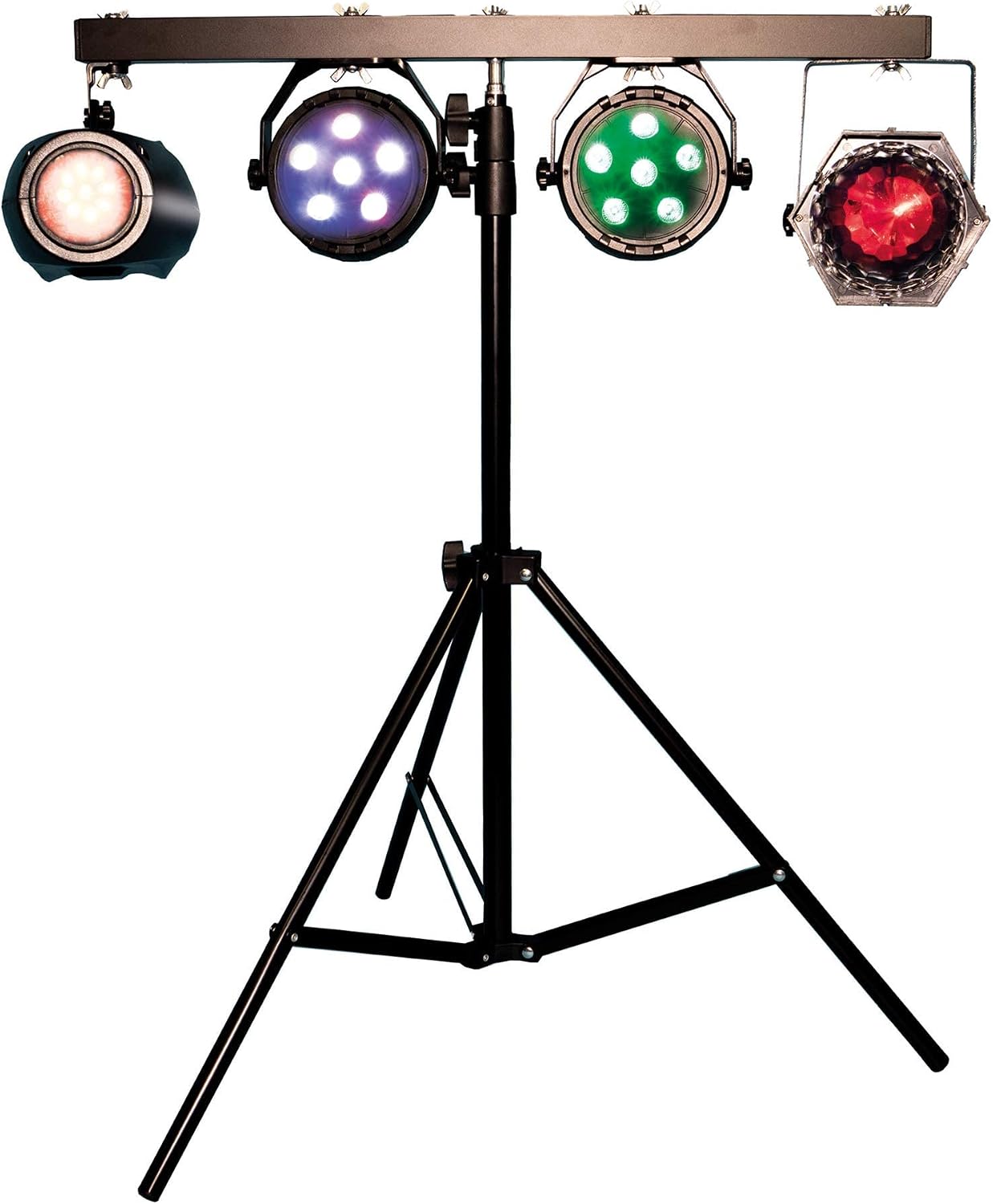 4-Way Mobile DJ Light & Stand Set With LED Effects - G017KC