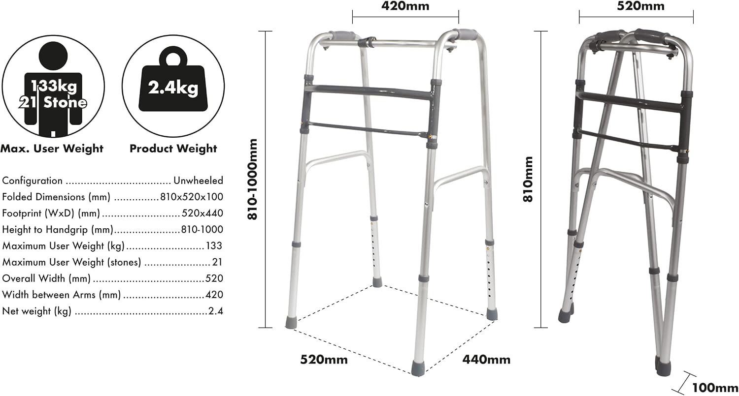 Folding Walking Frame - VP129F