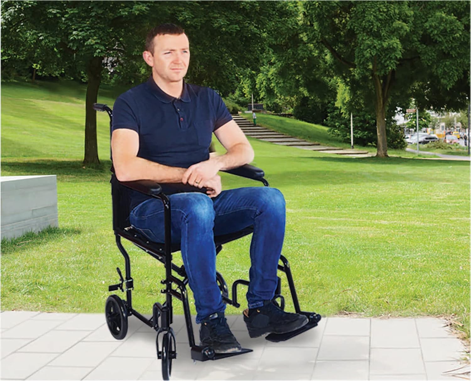 Aidapt Steel Compact Transit Chair - VA171