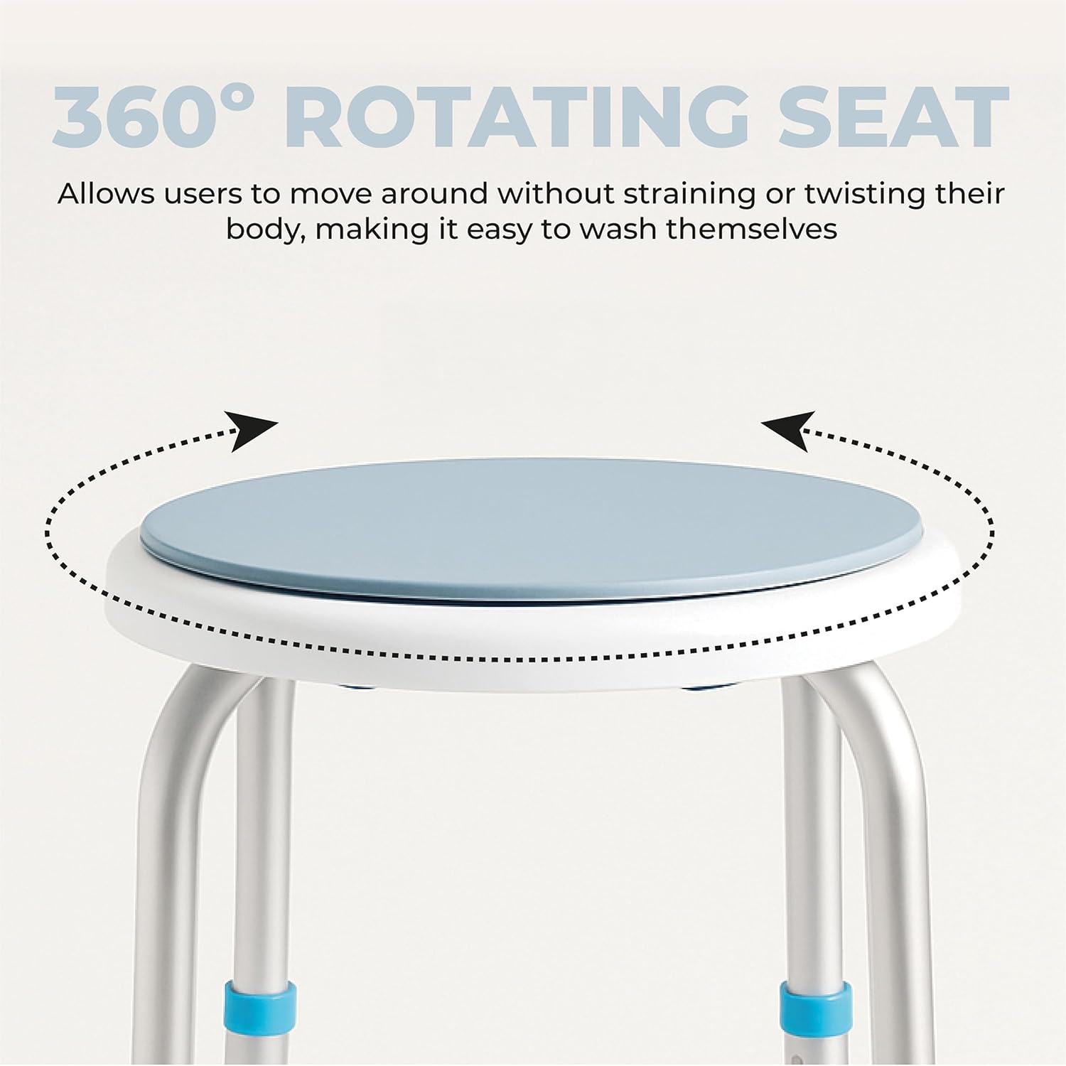 Bath Stool with Rotating Seat - VB511R