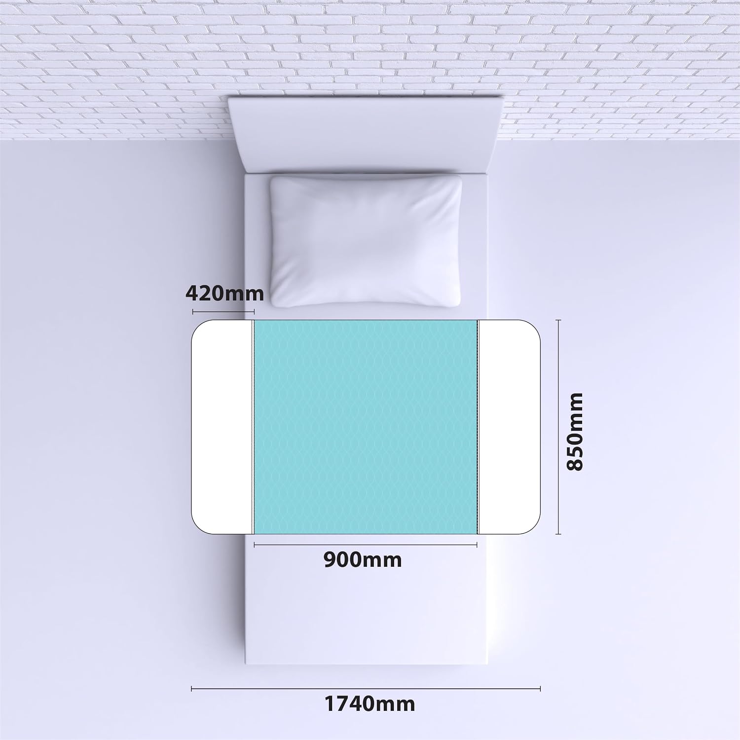 Washable Incontinence Bed Pads - Pack of 2 with Tuck Flaps