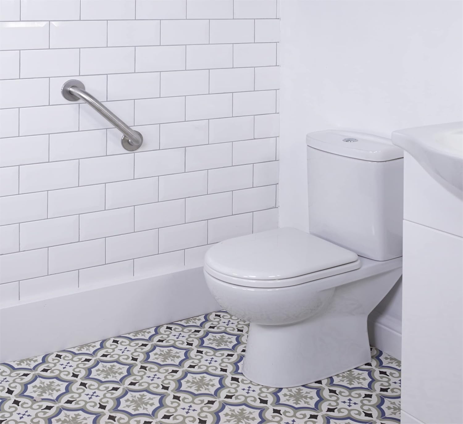 Aidapt 300mm Stainless Steel Bathroom Grab Bar - VY470B
