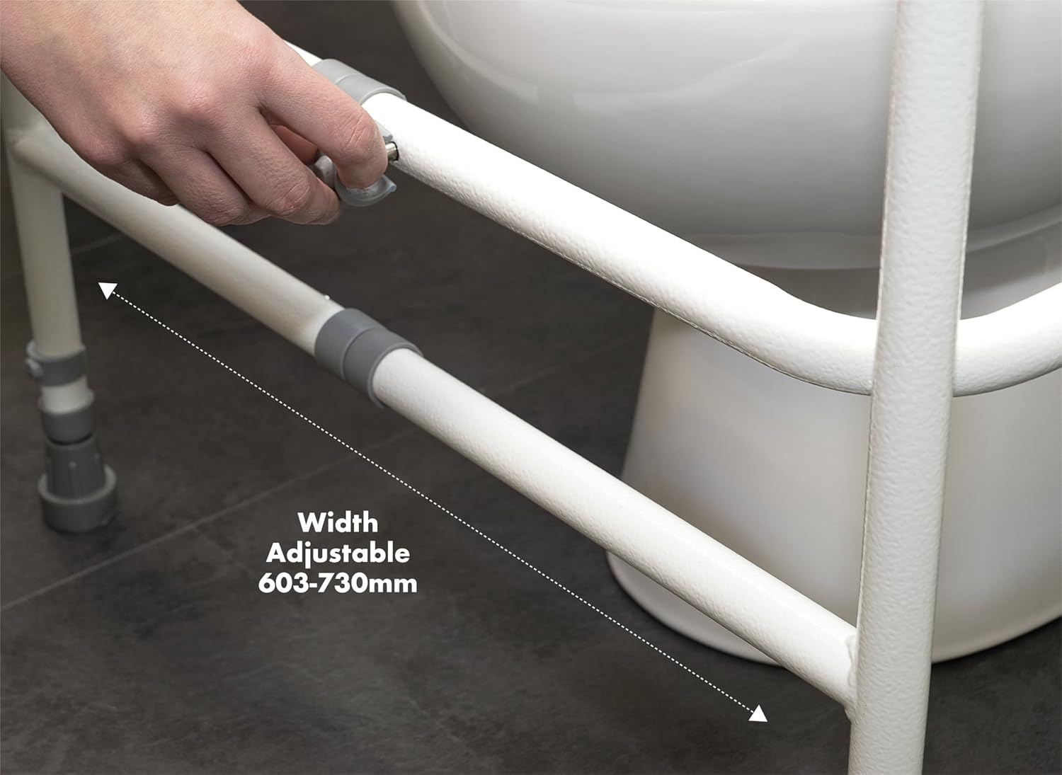 Aidapt Free Standing Toilet Safety Frame Height & Width Adjustable - VR202