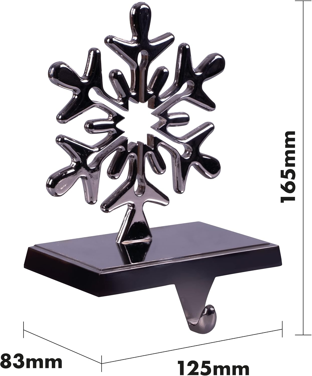 St Helens Home & Garden Christmas Stocking Holders Snowflake Set of 2 - GH9054