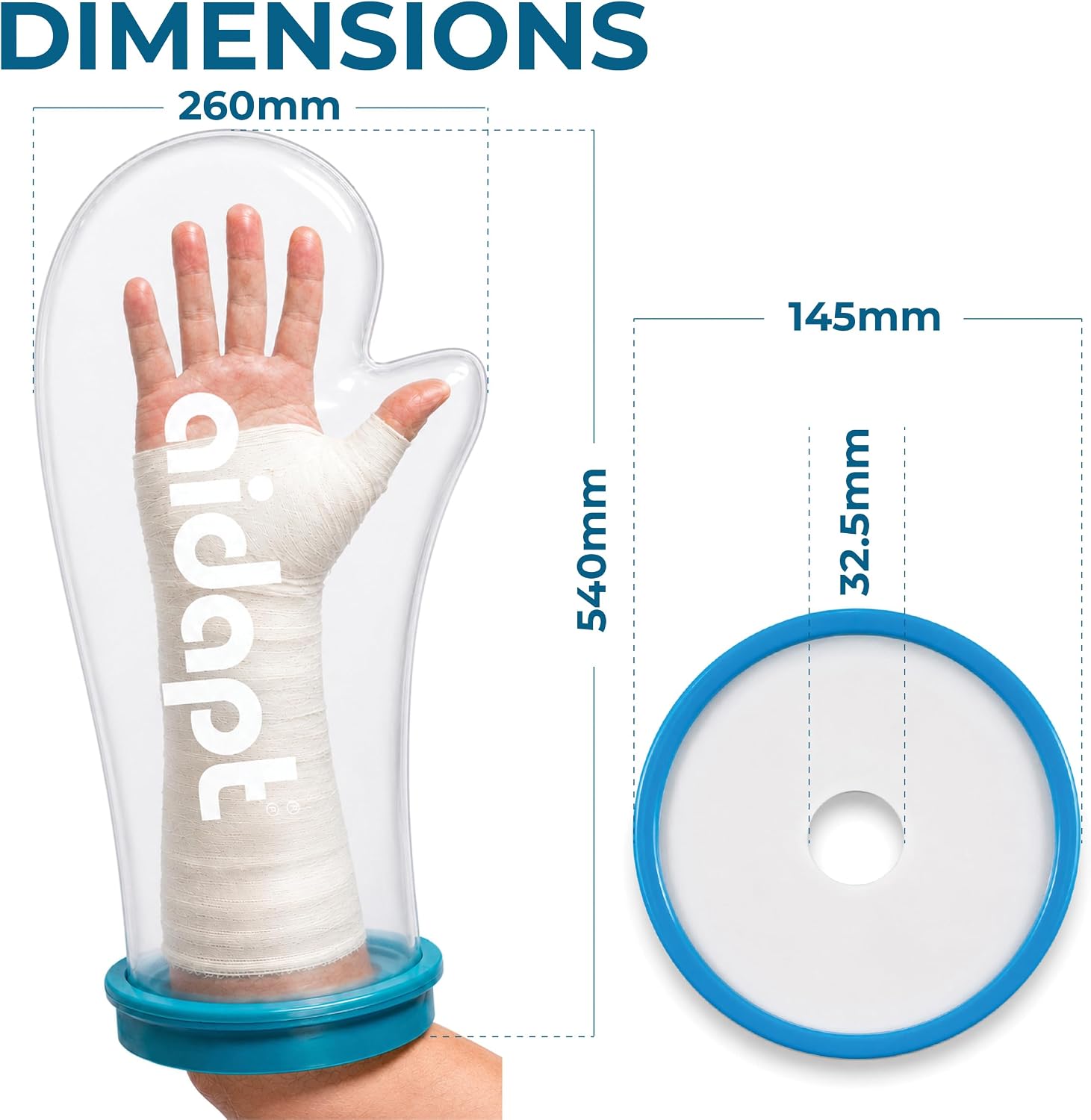 Aidapt Adult Waterproof Arm Protector for Casts & Dressings - VM200S
