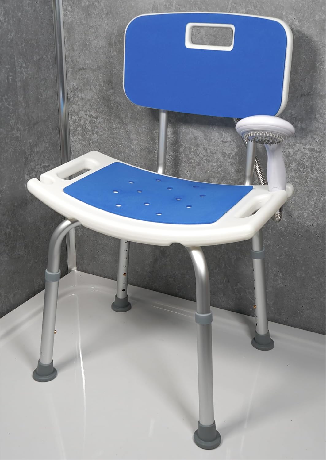 Shower Stool With Back and Padding - VB540W