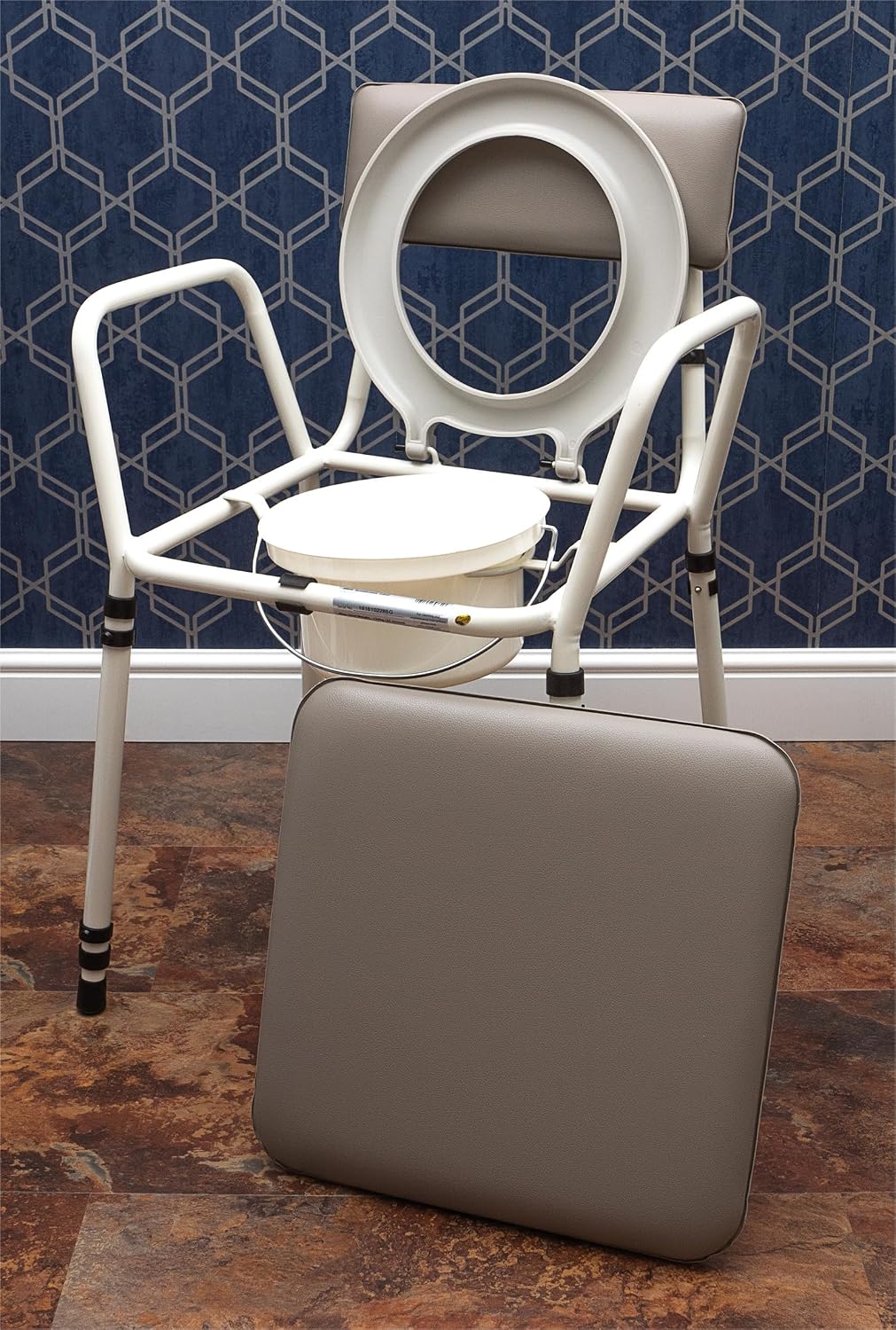 Aidapt Height Adjustable Stacking Commode Chair Flat Pack - VR161G
