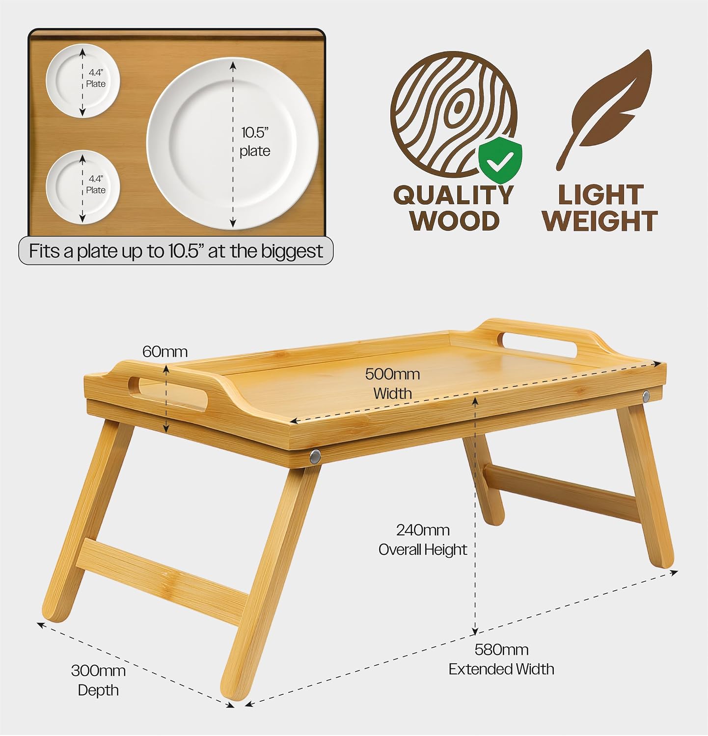 Bed Dining Tray with Foldaway Legs - VM938K