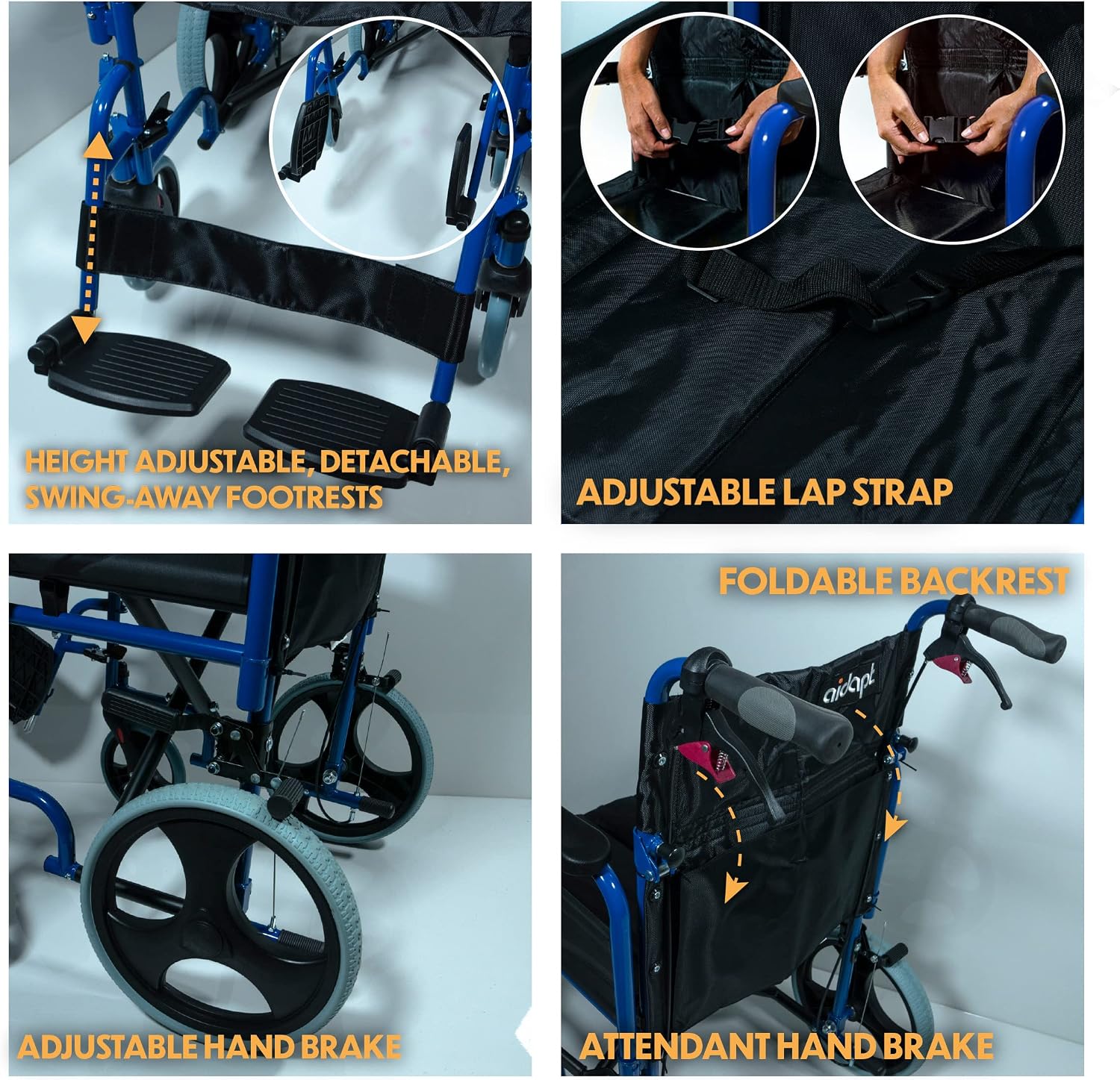 Compact Transport Aluminium Wheelchair - VA170