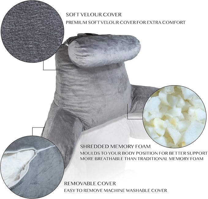 Reading Pillow with Head Rest and Back Support - VG884E