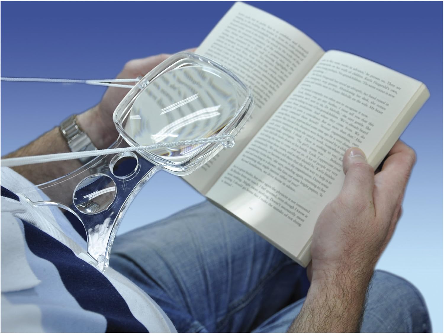 Aidapt Hands-Free Adjustable Neck Worn Twin Magnifier - VM966B