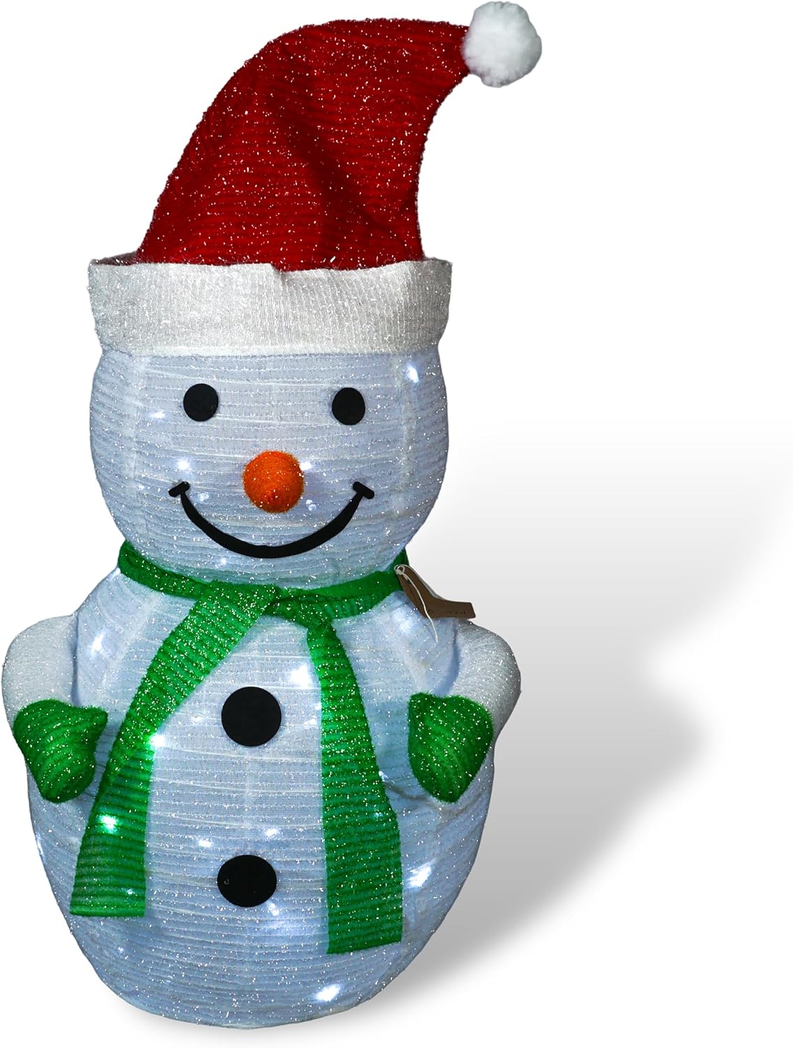Electrovision Xmas Haus 70cm Collapsible Christmas Snowman with 45 LED Lights - GH9046