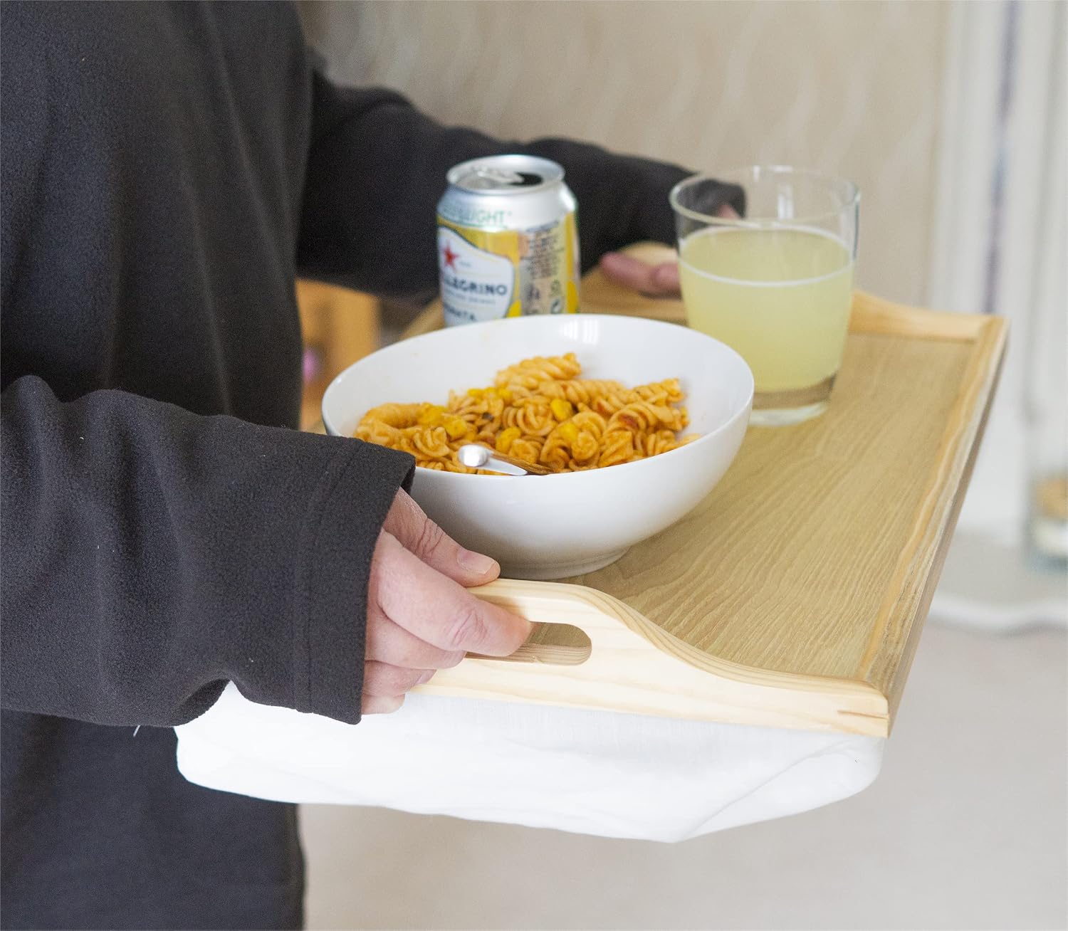 Wooden Lap Tray with Cushion