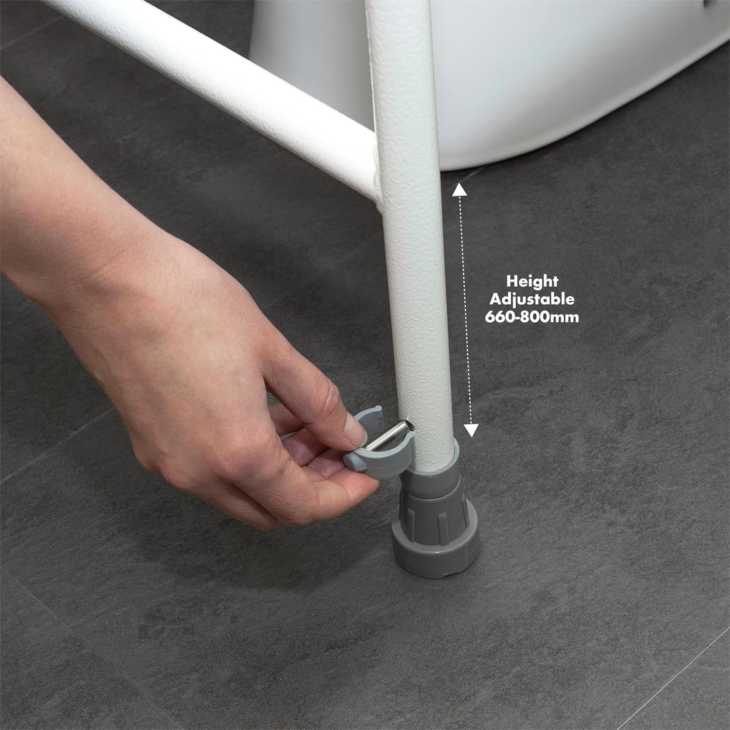 Aidapt Free Standing Toilet Safety Frame Height & Width Adjustable - VR202