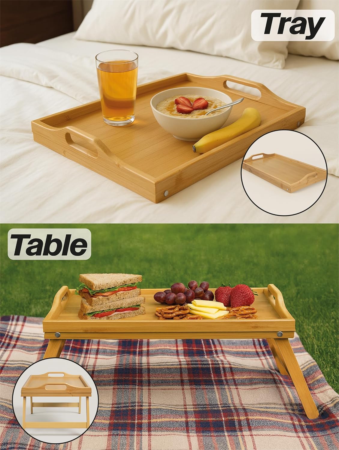 Bed Dining Tray with Foldaway Legs - VM938K