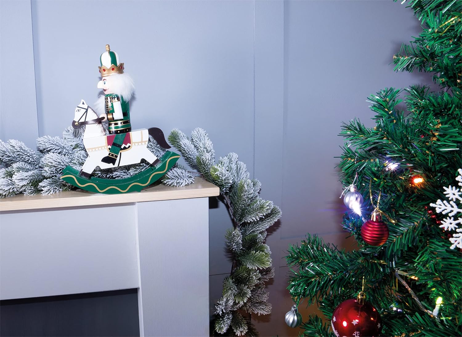 St Helens Home & Garden Nutcracker Horseman Christmas Decoration 30cm - GH979