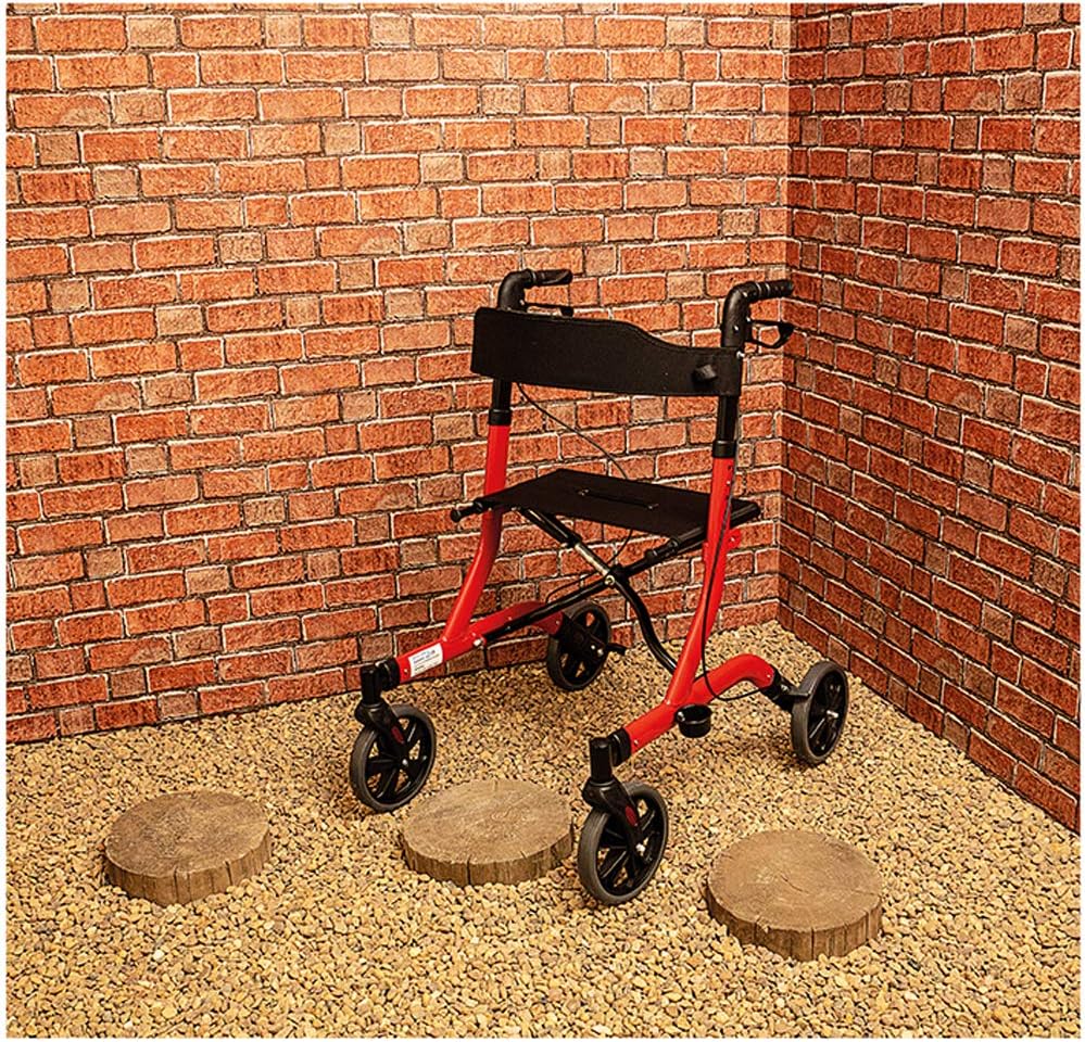 Deluxe Ultra Lightweight Folding 4 Wheeled Rollator