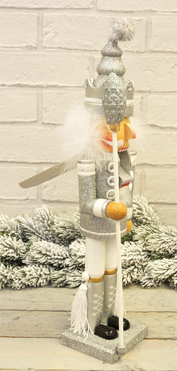 St Helens Home & Garden Nutcracker with Staff Christmas Decoration 40cm - GH981A