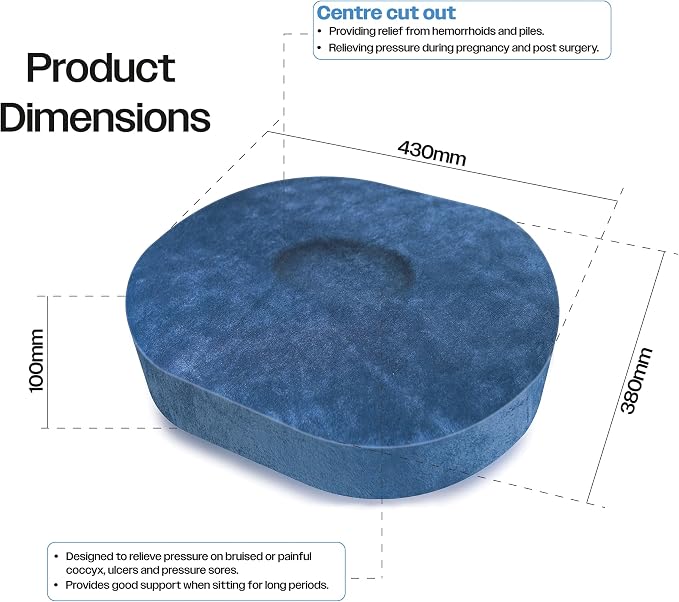 Oval Shaped Donut Support Cushion - VM934E