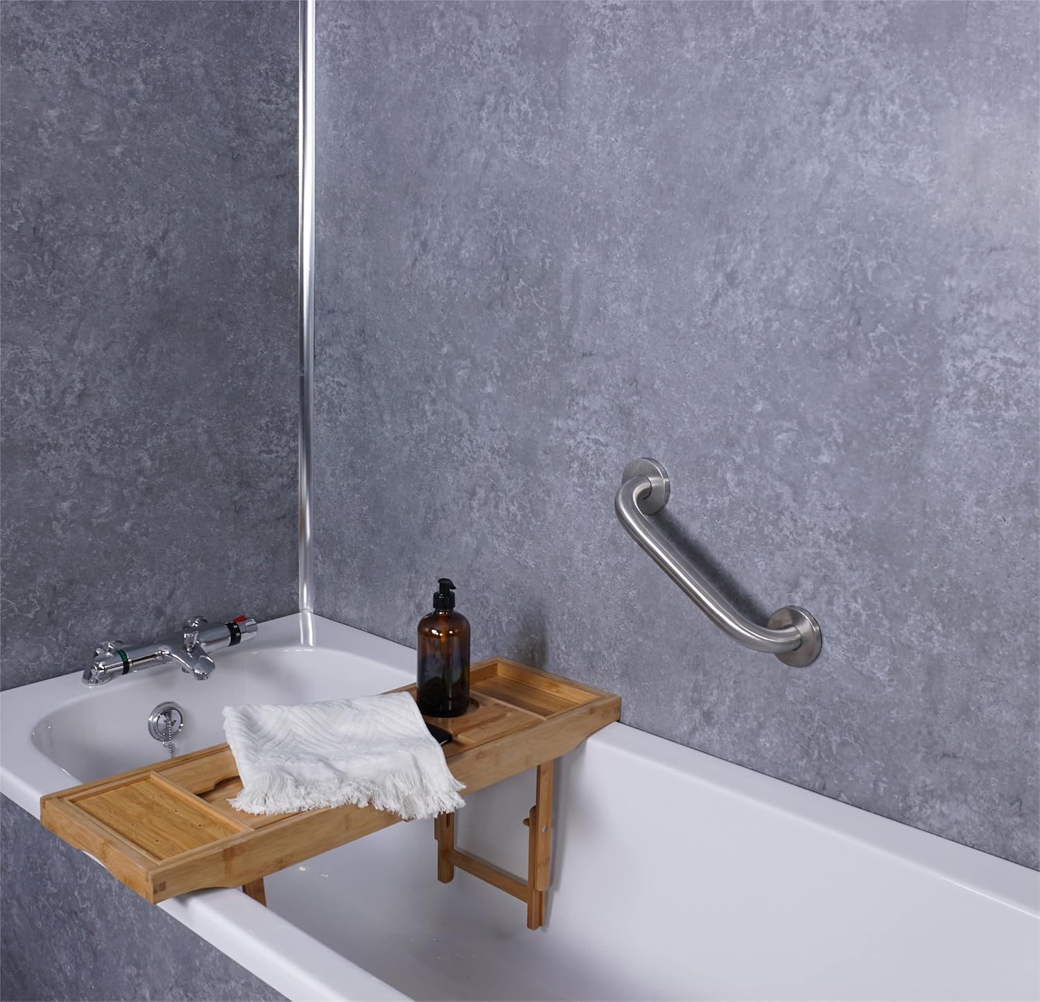 Aidapt 300mm Stainless Steel Bathroom Grab Bar - VY470B