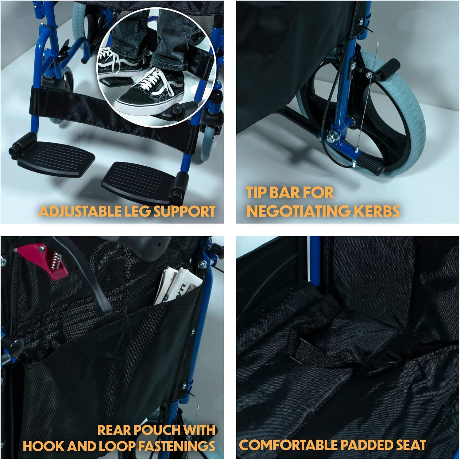 Compact Transport Aluminium Wheelchair - VA170