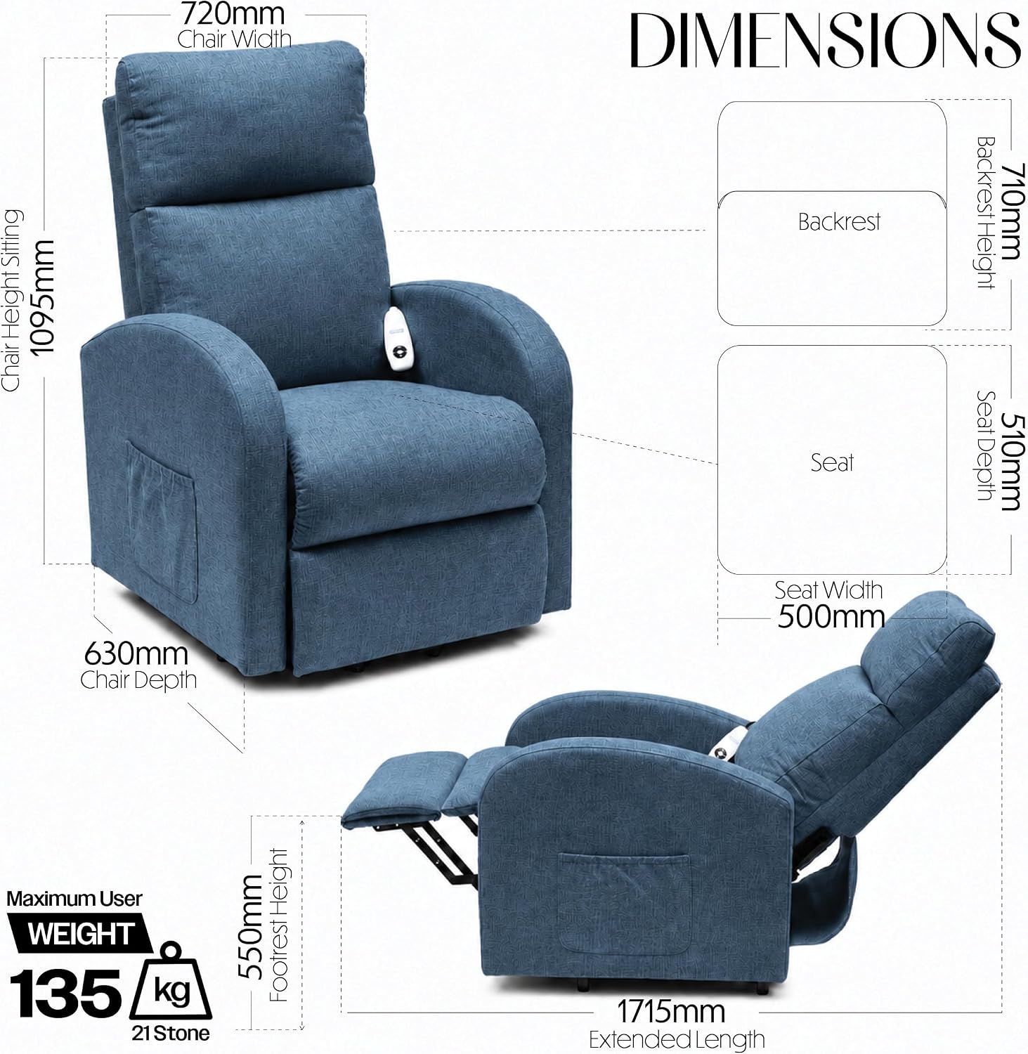 Cansfield Rise and Recliner Chair