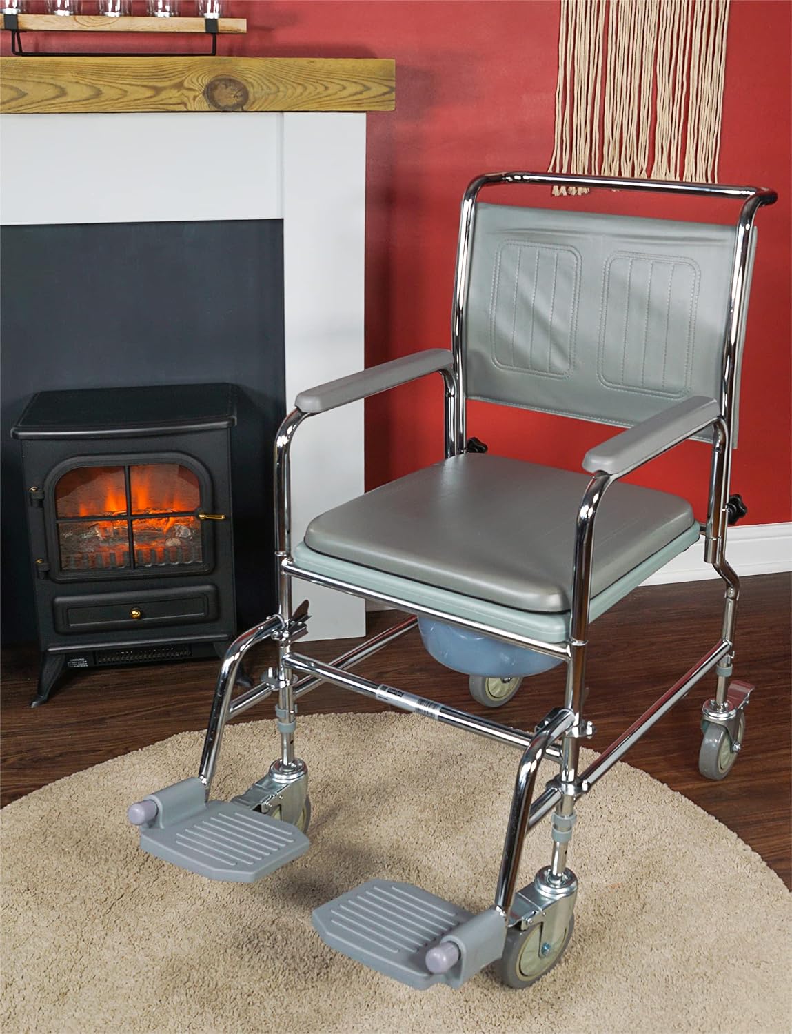 Height Adjustable Mobile Commode - VR231X