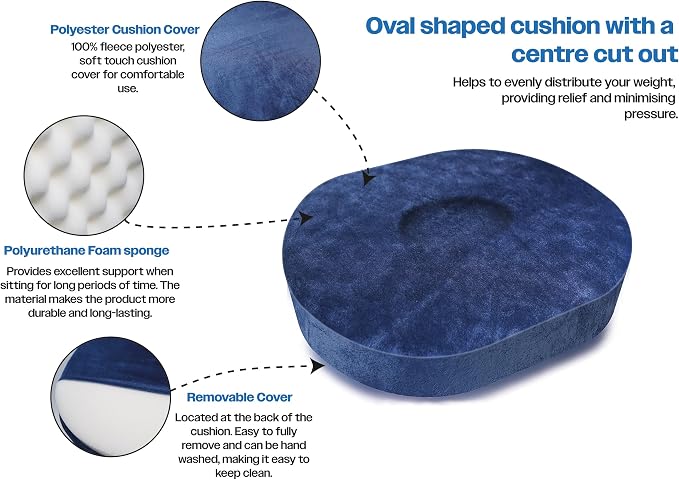 Oval Shaped Donut Support Cushion - VM934E