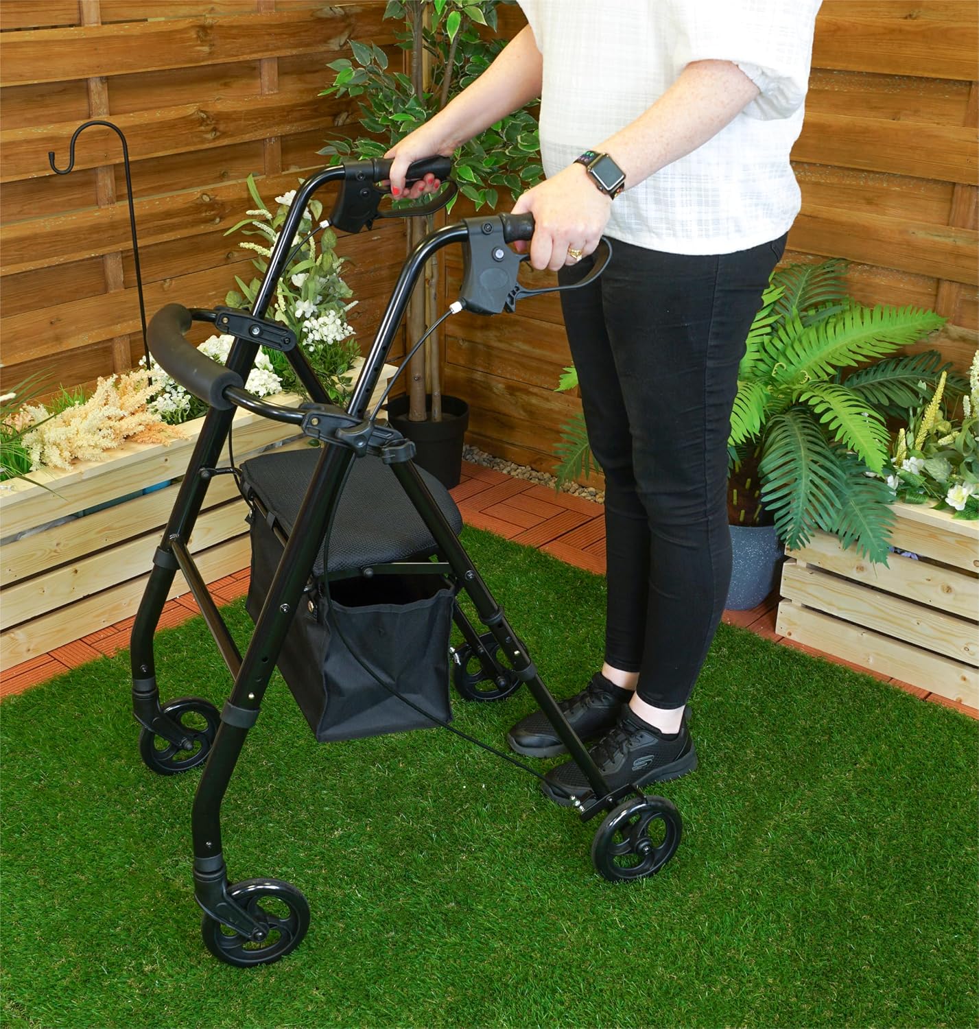 Lightweight Four Wheeled Rollator - 6